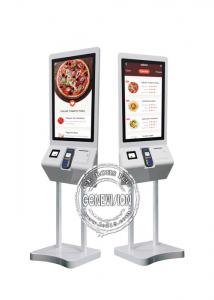  27 Inch LCD Touch Screen Self Ordering Kiosk For Restaurant Manufactures