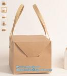 Luxury Custom Printed Logo Christmas Brown Kraft Paper Shopping Gift Carrier Bag