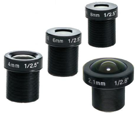 Quality 1/2.5" 4mm/6mm/8mm/12mm/16mm F1.6 5Megapixel M12x0.5 mount IR Board Lens MTV Lens for sale