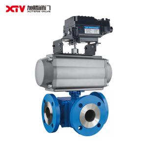  Flanged Tee Type Control Ball Valve for Oil and Gas Industry GOST Standard Channel Manufactures