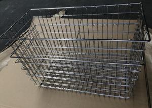 China Stainless Steel 304 Welded Wire Storage Basket / Kitchen Drawer Basket on sale