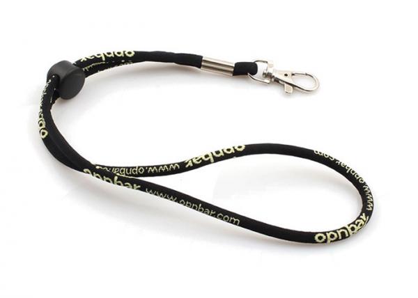 Quality Black Lanyard Neck Strap for ID Card Phones Camera , Custom Cord Straps Rope for sale