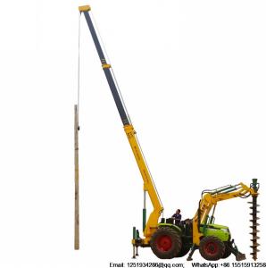 China Hydraulic excavator drilling auger crane erection pole machine on sale