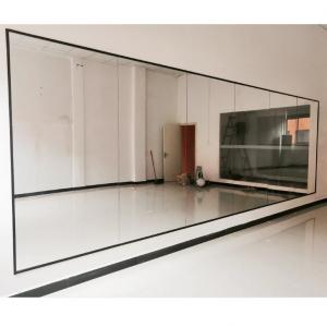 China Large Silver Clear Float Mirror Glass Sheet For Gym And Dance Room on sale