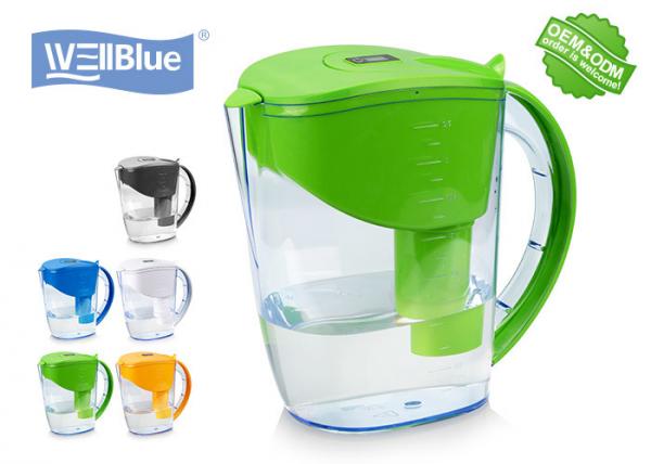 Quality Healthy Colorful Plastic Brita Classic Water Pitcher Alkaline Water Mineral Jug for sale