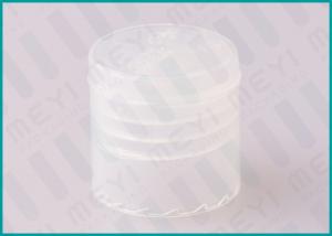China Transparent Smooth Flip Top Cap 20/415 Highly Sealed For Lotion Bottles on sale