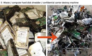  e-waste shredder, confidencial carrier destroy machine, computer shredder, hard disk crusher, CD shredder, DVD shredder Manufactures