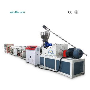  42 Rpm UPVC Pipe Manufacturing Machine 380V / 415V For Drain Pipe Manufactures