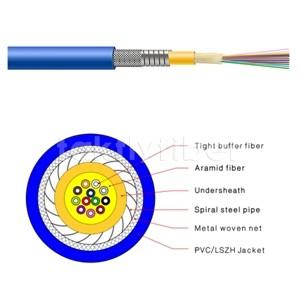  Armored Fiber Optic Cable SM Or MM Rodent Resistant 3.0mm For Data Center Manufactures
