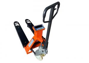 China Forklift Carbon Steel Hydraulic Pallet Jack With Weight Scale on sale