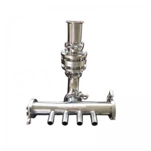  Customized Sanitary Stainless Steel Flow Control Valve Diverter with Ra 0.8um Surface Manufactures