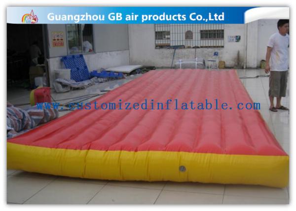 Quality Red Interactive Inflatable Sports Games Air Mattress For Gym Bungee Jumping for sale