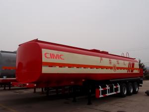 China optional dimension 14 ton axle tire 5mm tank body fuel oil tanker trailer on sale