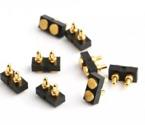 China Gold POGO Pin Connector 2 Pins Magnetic SMT Pogo Spring Loaded Connector 10P on sale