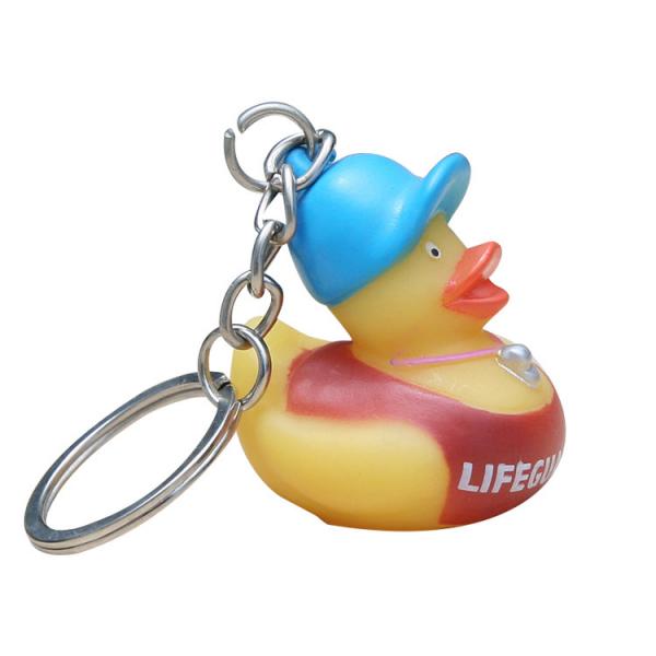 Quality Funny Mini Rubber Ducks Shaped Toy Soft PVC Rubber Duck Keychain 5 Inch for sale