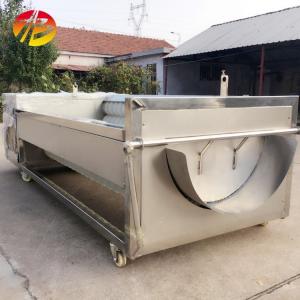  Industrial Brush Vegetable Potato Carrot Washing Peeling Cleaning Machine for Seafood Manufactures