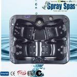 Single Reversible Lounger Hot Spa Tub,Whirlpool Massage Bathtub with 850 Liters