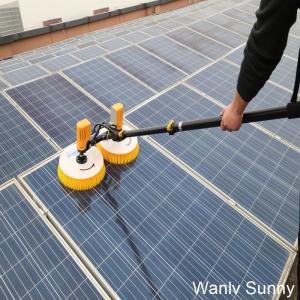 China 7.5m Max Unfold Size Auto Solar Panel Cleaner with Customization and Lithium Battery on sale