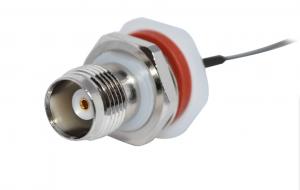  RF Connector, TNC Straight Crimp Jack for 1.37mm Micro-Coaxial, 50 Ohm, Bulkhead Manufactures
