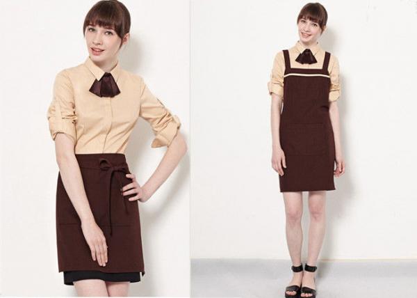 Quality Coffee Shop Fine Dining Restaurant Staff Clothing Unisex With High - End Suit for sale