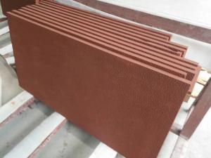 China Red Natural Sandstone Slabs For Building Decoration Abrasion Resistance on sale