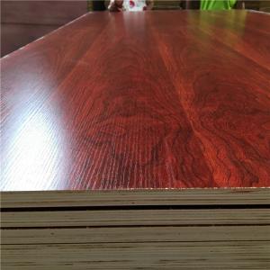 China wholesale high quality 1220*2440 size melamine faced plywood natural veneer faced triplex board on sale
