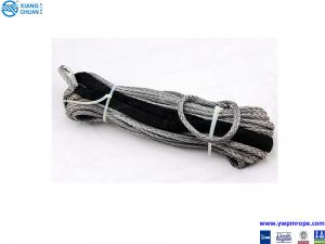China 6mm x 15m SL UHMWPE Fiber Synthetic Winch Rope grey color ATV/UTV/SUV/4WD/4X4 Winch Rope on sale