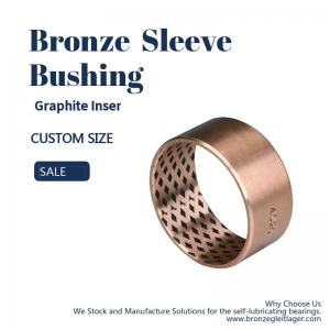 China Thin Wall Graphite Plugged Bushing Metric And Inch Sizes Bronze Sleeve FB09G on sale