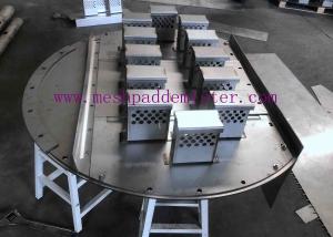  316l Plate 900mm Air Jet Distillation Tower Trays With Liquid Downcomer Manufactures