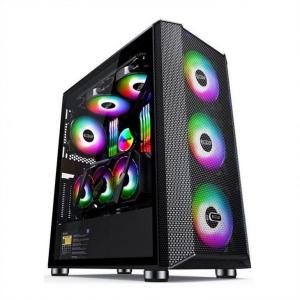  Computer Case with Magnetic Design Dust Filter Supports 6 Fans ATX Mid-Tower PC Gaming Case Glass Side Panel Cable Manag Manufactures