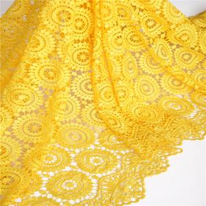  F50218 51-52 embroidery flower design 100 polyester lace fabric for wedding/ party dress Manufactures