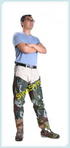  FQT1902 Army-Camouflage PVC Skidproof Underwater Outdoor Fishing Waders with Rain Boots Manufactures