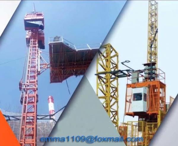 Quality SC50 Single Cage Passenger Elevator for Tower Cranes Height 500KG Load Capacity for sale