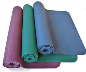 China Polyester PVC Recombination Foldable Yoga Mat Decorative Anti Slip on sale
