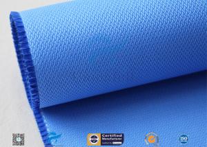 China 15.6oz Blue Silicone Coated Fiberglass Fabric Generator Electrical Insulation on sale