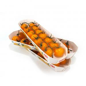  Cherry Tomato Fruit And Veg Cardboard Boxes , Compostable Paper Food Boat Tray Manufactures