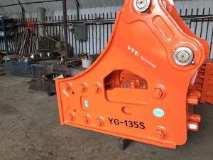  Side Type Rock Drill Concrete Breaker Attachment For Skid Steer CE Certified Manufactures