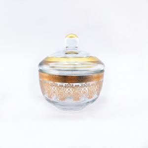 China 230g Small Candy Bowl Decor Clear Candy Dish With Lid Classic on sale