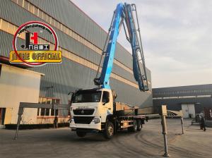China JIUHE 48X-6RZ 48M Hydraulic Truck Mounted Concrete Pump Equipment Machine With Concrete Pipe on sale