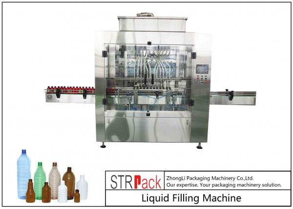 Quality PLC Control Timed Fully Automatic Liquid Filling Machine 16 Heads For Farm Chemicals for sale