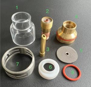  WP-17/18/26 Champagne Clear Nozzle Kit TIG Welding Accessories for Consistent Welds Manufactures