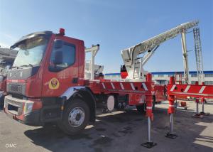 Telescopic Booms CCC Fire Rescue Vehicles ,400L 6x4 Fire Engine Ladder Truck Manufactures