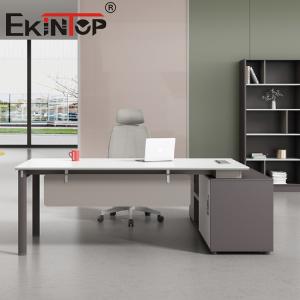 China Ergonomic Office Desk Wooden Computer Table For Home Furniture Iron on sale