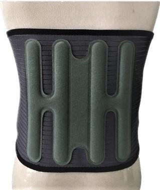 Quality Breathable Elastic Back Spine Brace With Removable Heating Cooling Gel Pack for sale