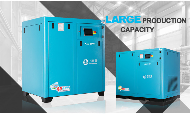 75KW Permanent Magnetic VFD Air Compressor Direct Driven Oil Injected