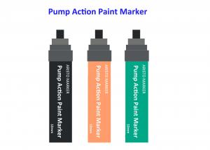  12mm Pump Action PP Paint Marker Pen / Safety Art Marker Pens for Artists Manufactures