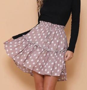 Newest Design Women Polka Dot Mini Skirt Manufactures