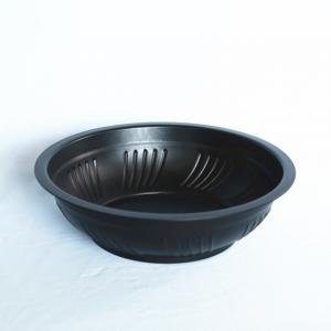 China 83 Oz 2.5L Black PP Large Disposable Bowls on sale
