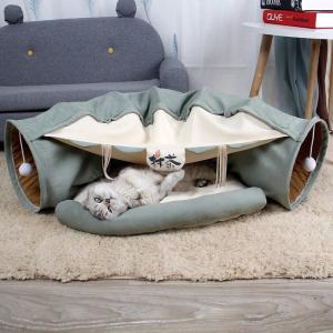  Cat Tunnel Four Seasons Rolling Floor Chinchilla Net Red Toy Cat Products Folding Shell Channel Cat Nest Manufactures