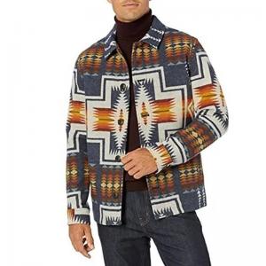                   Western Clothing Custom Plus Size Men&prime;s Geometric Pattern Single Breasted Turndown Aztec Style Coats Jackets for Men              Manufactures
